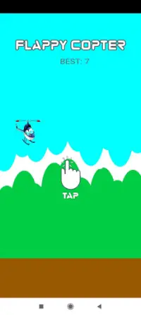 Flappy Copter Fly Screen Shot 1