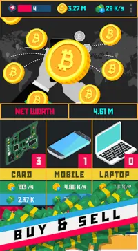 Bitcoin Mining Tycoon - Idle Clicker Crypto Game Screen Shot 1