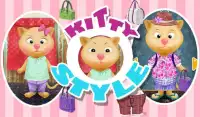 किट्टी शैली लड़कियों के खेल Screen Shot 7