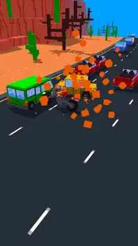 Rainbirth Motor race Traffic Bikes Blocky Rider Screen Shot 1