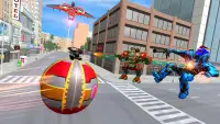 Angry Fox Robot City War : Formula Car Robot Games Screen Shot 3