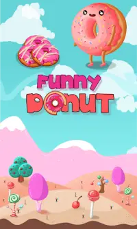 Bubbles shooter game Funny Donut Screen Shot 0