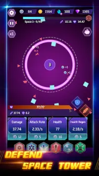 Space Tower - Galaxy Tower TD Screen Shot 0
