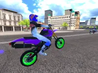 قيادة دراجة نارية ومحاكاة لعبة المرور Screen Shot 4