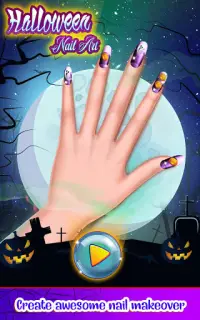 Halloween Nails Saloon - Polish & Color by Number Screen Shot 0