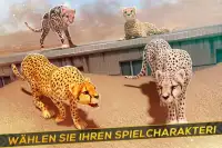 Leoparden gegen Löwen! Wild Savanne Rennen Spiel Screen Shot 2