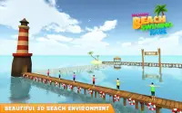 Permainan balapan renang pantai wanita Screen Shot 15