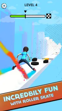 Super Sky Roller - Sky Skating Game Screen Shot 1