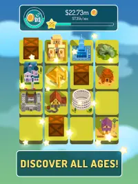 Merge of Ages - Click and Idle 2048 Town Tycoon Screen Shot 8
