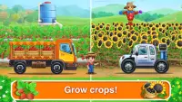 Tractor, car: kids farm games Screen Shot 12