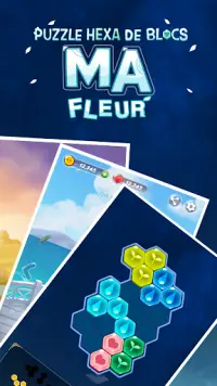 Puzzle Block Hexa : Ma Fleur Screen Shot 3