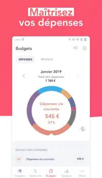 Linxo - Gérer mes comptes, mon budget Screen Shot 3