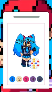 Pixel Art Friday Night Funkin Color By Number Screen Shot 2