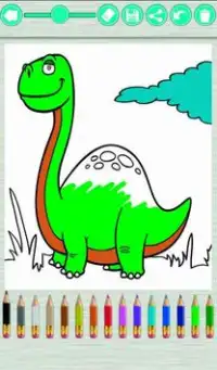 Livro dinossauros para colorir Screen Shot 3