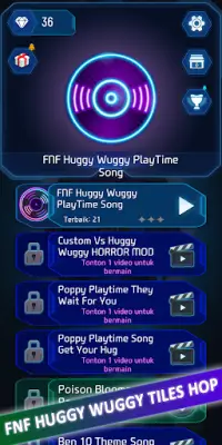 All FNF Huggy Wuggy Tiles Hop Screen Shot 0