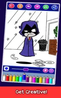 Teen Coloring Titans Go Screen Shot 2