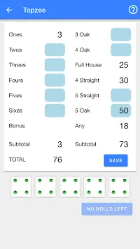 Topzee - Dice Game Screen Shot 2