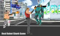 Warrior Robot Shark Game:Angry Shark Simulator App Screen Shot 7