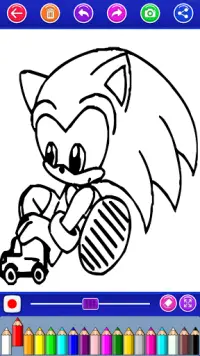 sonni coloring the hedgehog's Screen Shot 4