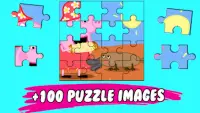 Jigsaw Pepa Puzzle Piggy Game Screen Shot 1