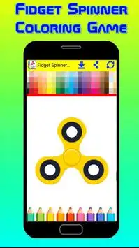 Fidget Spinner Coloring Screen Shot 0