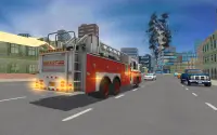 Fire City Truck Rescue Driving Simulator Screen Shot 2
