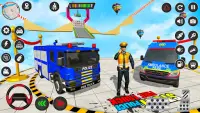 American Fire Truck Stunt Game Screen Shot 0