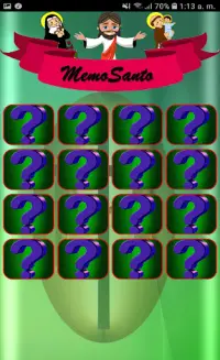 Juego de Memoria: MemoSanto Screen Shot 1