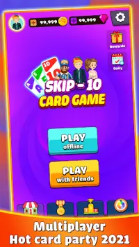 Skip 10 - Card Games Screen Shot 3