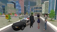 Simulatore di guida di auto della polizia Screen Shot 0