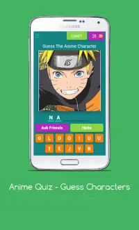 Anime Quiz - Guess Characters Screen Shot 0