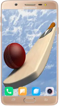 Cricket Bat and Ball Wallpaper Best HD Screen Shot 0