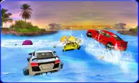 Water Surfing Car Racing 3D Screen Shot 1