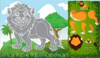 Animated puzzle game animals Screen Shot 1