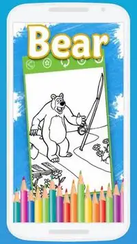 Masha And The Bear Coloring Book Screen Shot 1