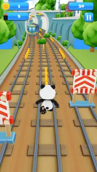 Subway Panda Runner Screen Shot 0