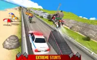 Moto Rennsport Stunts Fahrrad Fahrer Screen Shot 1