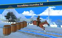 Caballo Montando Simulador 3D: Jockey Móvil Juego Screen Shot 1