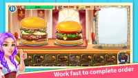 Burger Shop - Cooking Game fast-food restaurant Screen Shot 1