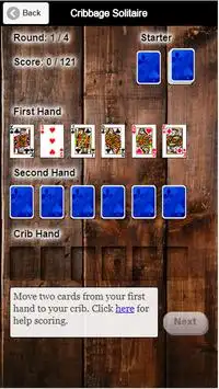 Cribbage Solitaire Screen Shot 0