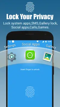 App lock - Real Fingerprint, Pattern & Password Screen Shot 0