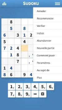 Sudoku Classique en Français Screen Shot 1
