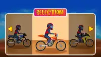 Trò chơi đua xe trên đồi Moto - Super Boy Stunt Screen Shot 4