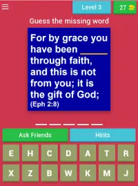 Bible Verse Quiz (Bible Game) Screen Shot 7