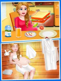ママと新生児のベビーシャワー-ベビーシッターゲーム Screen Shot 0