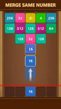 Merge 2048 - Wood Block Puzzle Screen Shot 2