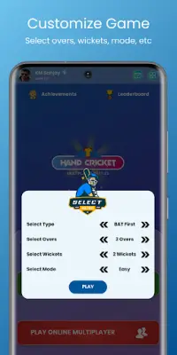Hand Cricket - Multiplayer Screen Shot 1