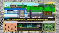 Tram Driver Simulator 2D - city train driving sim Screen Shot 1