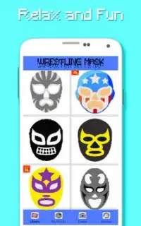 Wrestling Mask Color By Number - Pixel Art Screen Shot 4