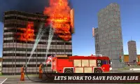fire fighter truck simulator Screen Shot 2
